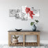 Wandbilder Wohnzimmer XXL Blumen Lilien Moderne Bild Abstrakt